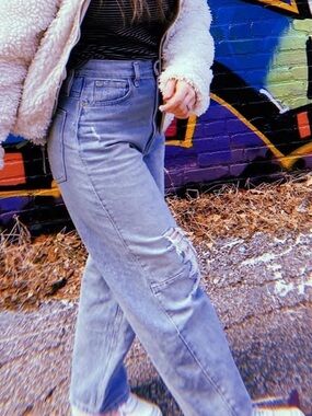 BDG high waist wide leg jeans / size 27
